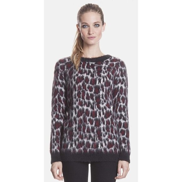 Sandro | Leopard Mohair Knit Sweater - Picture 2 of 8
